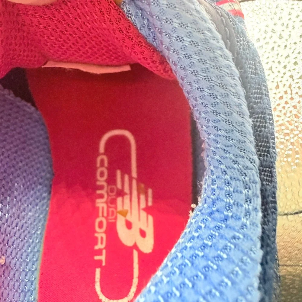 New Balance 577 Training Shoes Womens 9.5 Navy Blue Pink Good WX577BH Cush+